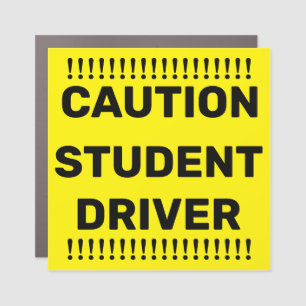 Caution Student Driver Car Magnet