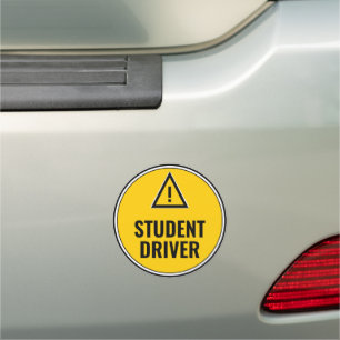 Caution Student Driver Car Magnet