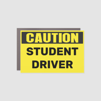 CAUTION Student Driver Car Magnet New Teen Driver