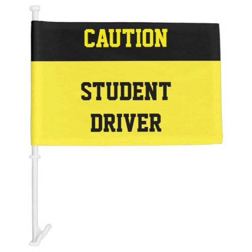 Caution Student Driver Flag