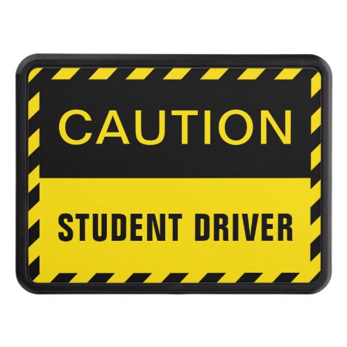 Caution Student Driver Hitch Cover