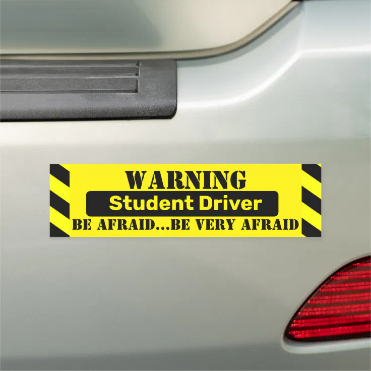 Funny Caution Teenage Driver Street Sign Vehicle Magnet Car Truck Bumper Sticker 