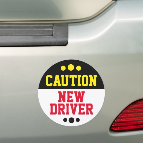 Caution Student New Driver Car Magnet