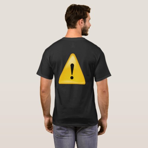 Caution symbol for motorcycle safety T_Shirt