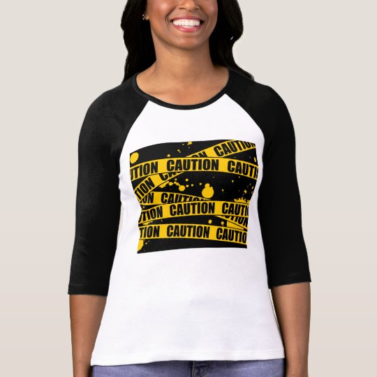 caution tape shirt