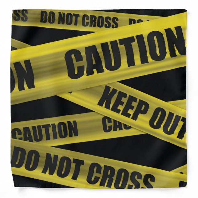 Caution Tape Bandana (Front)