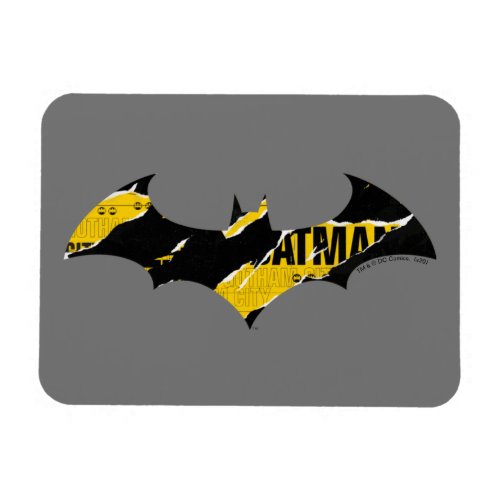 Caution Tape Batman Logo Magnet