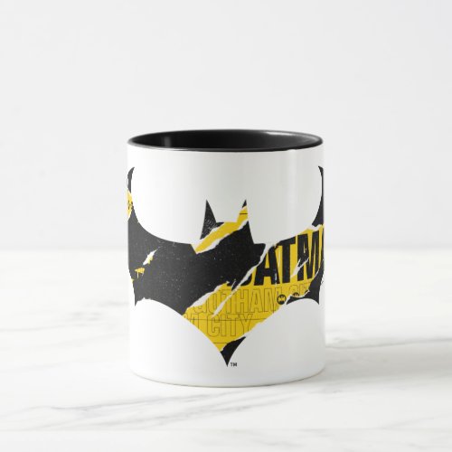Caution Tape Batman Logo Mug