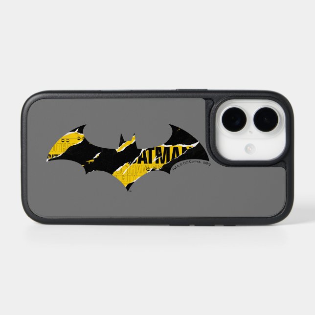Caution Tape Batman Logo Otterbox iPhone Case (Back Horizontal)