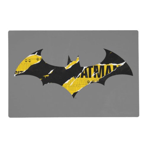 Caution Tape Batman Logo Placemat