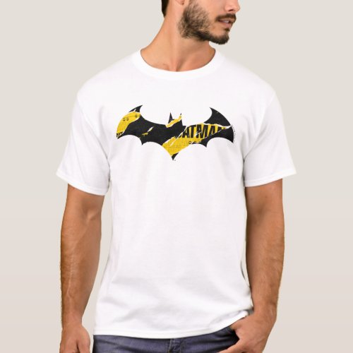 Caution Tape Batman Logo T_Shirt