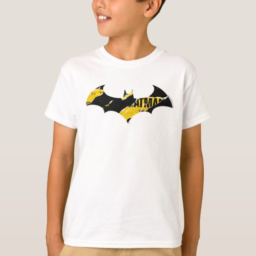Caution Tape Batman Logo T_Shirt