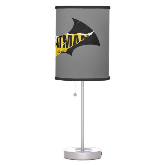 Caution Tape Batman Logo Table Lamp (Right)