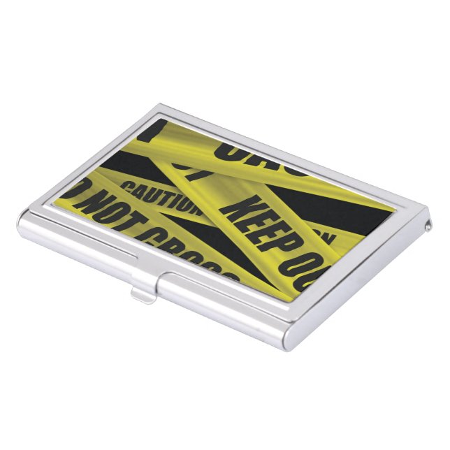 Caution Tape Case For Business Cards (Front)
