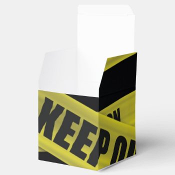 Caution Tape Favor Boxes by fireflidesigns at Zazzle