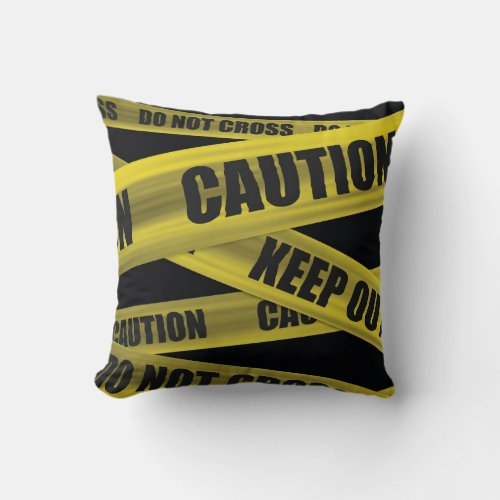 Caution Tape _ Pillow