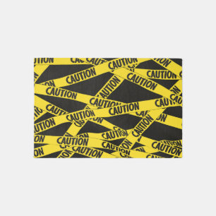 Caution Tape Rug