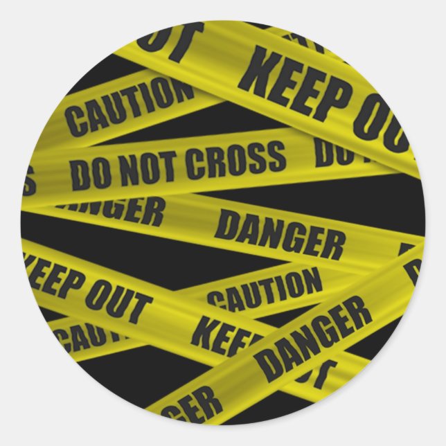 Caution Tape Stickers (Front)
