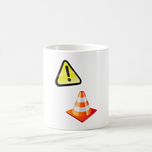 Caution Traffic Cone Warning Coffee Mug