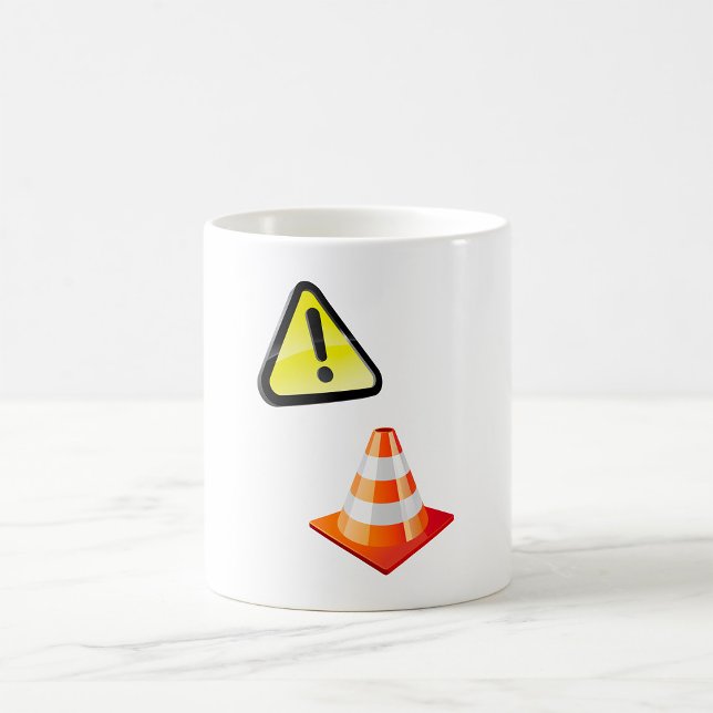 Caution Traffic Cone Warning Coffee Mug (Creator Uploaded)