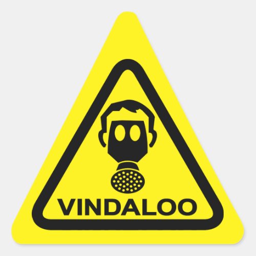 Caution Vindaloo Toxic Curry Smells Funny Stickers