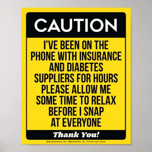 Caution Yellow Poster