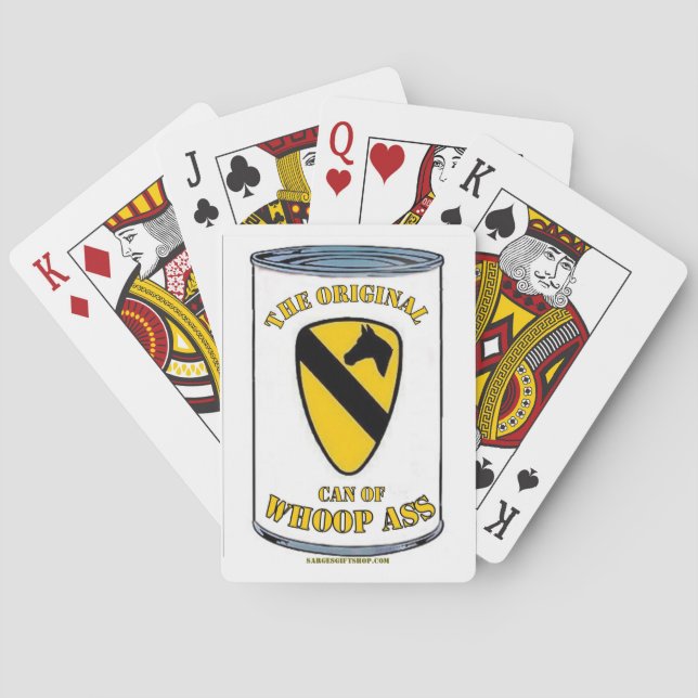 CAV CAN OF WHOOP A** POKER CARDS (Back)