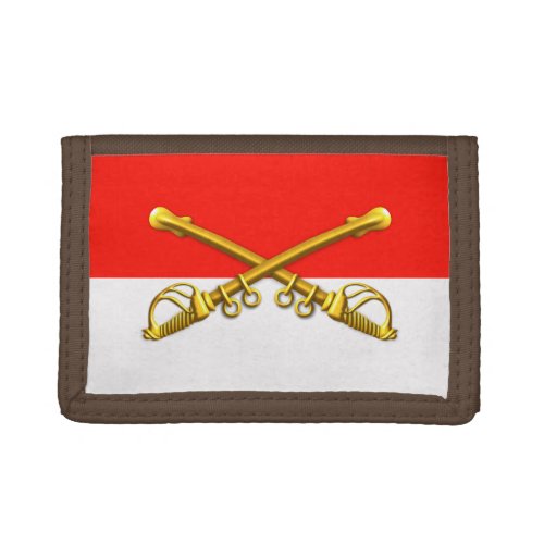 CAV Cavalry Crossed Sabers Trifold Wallet
