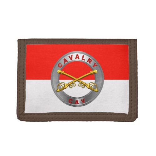 CAV Cavalry Crossed Sabers Trifold Wallet