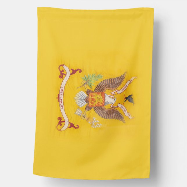 Cav Double-sided Flag Colors & Crest (Front)