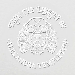 Cav King Charles Spaniel Dog Hd Library Book Name Embosser