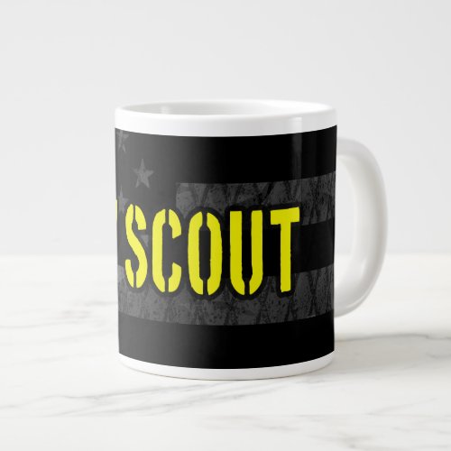 Cav Scout Subdued American Flag Giant Coffee Mug