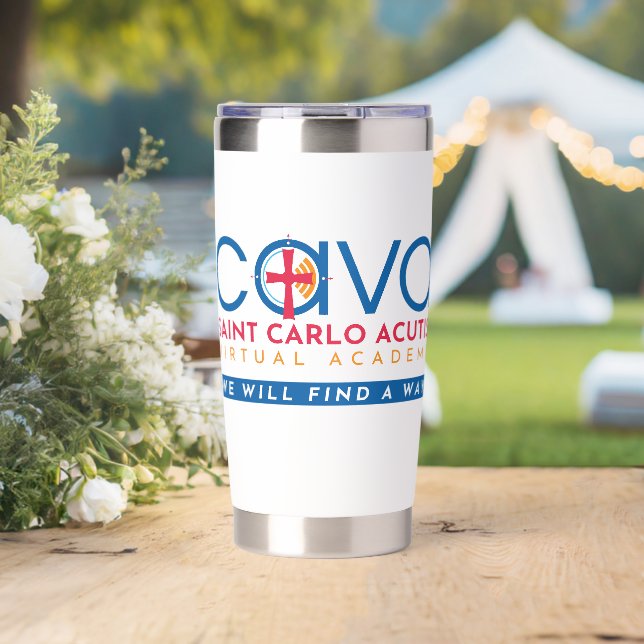 CAVA Logo T-Shirt Insulated Tumbler (Wedding (Rotated))