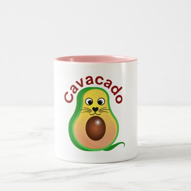 Cavacado... Explore the many moods of the cat   Two-Tone Coffee Mug (Center)