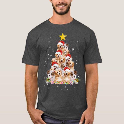 Cavachon Christmas Tree Funny Dog Lover Gifts T_Shirt