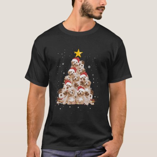 Cavachon Christmas Tree Funny Dog Lover Gifts Xmas T_Shirt