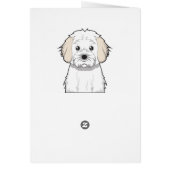 Cavachon Dog Cartoon Paws (Back)