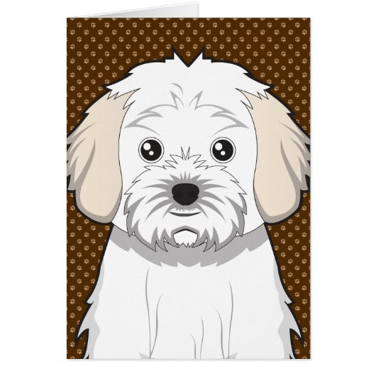 Cavachon Dog Cartoon Paws (Front)