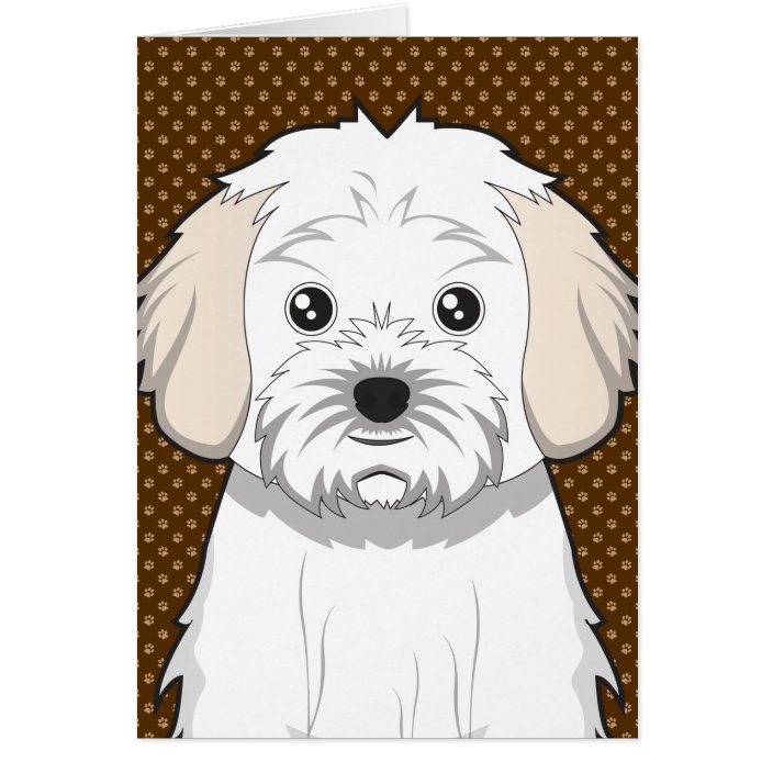 Cavachon Dog Cartoon Paws | Zazzle.com