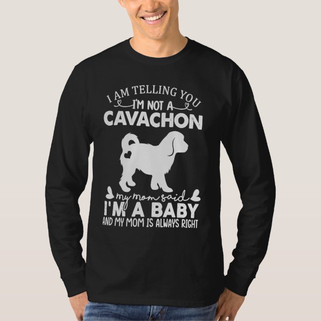 Cavachon Dog   For Women Mom Mama Baby Dog T-Shirt (Front)