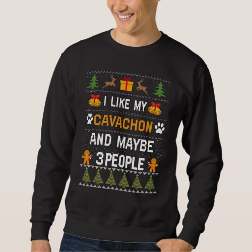 Cavachon Dog Owner  Dog Ugly Christmas Sweater