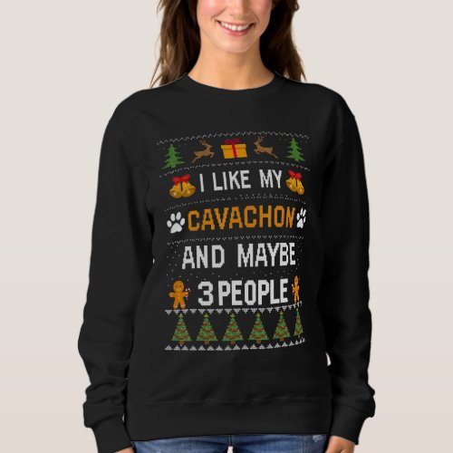 Cavachon Dog Owner  Dog Ugly Christmas Sweater