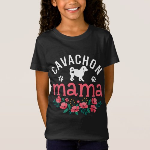 Cavachon Mama Cavachon Dog Lover Christmas T_Shirt