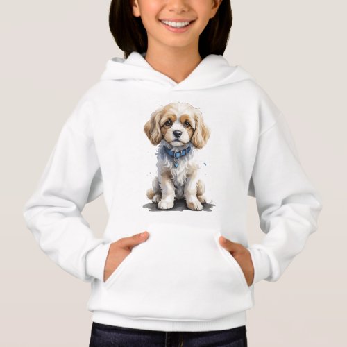Cavachon puppy design hoodie