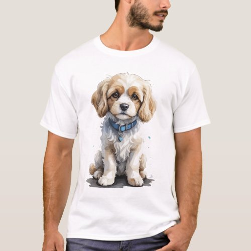 Cavachon puppy design T_Shirt