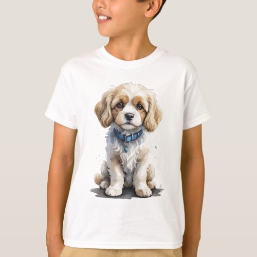 Cavachon puppy design T_Shirt