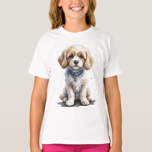 Cavachon puppy design T_Shirt