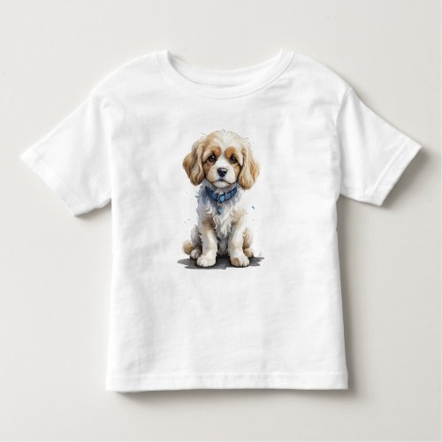 Cavachon puppy design toddler t_shirt