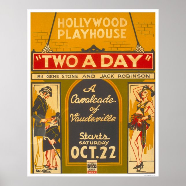 CavalcadeVaudeville1938 WPA Poster (Front)