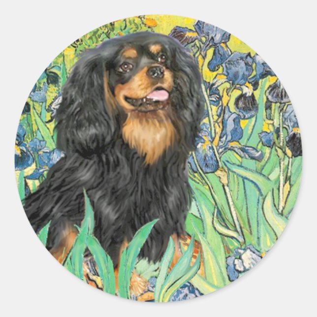 Cavalier (BT) - Irises Classic Round Sticker (Front)